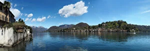 Images Dated 14th April 2016: Panorama View Of Orta San Giulio, Lake Orta, Northern Italy