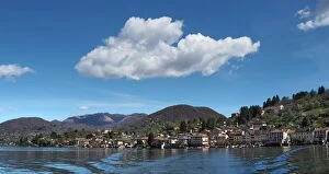 Images Dated 14th April 2016: Panorama View Of Orta San Giulio From The Tourist Boat