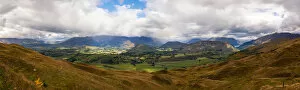 Images Dated 7th December 2012: Panorama view of Queenstown from Coronet Peak