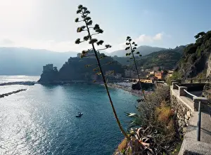 Liguria Prints: Panorama View Of Riomaggiore, Cinque Terre National Park, Liguria Region, Northern Italy