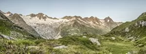 Images Dated 3rd August 2013: Panorama, Waxeggkees Glacier, Zemmgrund valley, Ginzling, Zillertal valley, Tyrol, Austria