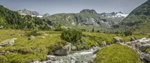 Images Dated 3rd August 2013: Panorama, Zemmgrund valley with Zemmbach stream, Ginzling, Zillertal valley, Tyrol, Austria