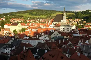 Cesky Krumlov Prints: Panoramic view of Cesky Krumlov