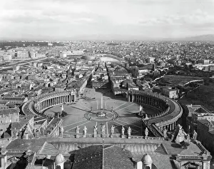 Panoramic View of the City of Rome