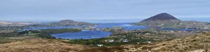 Regions Collection: Panoramic view from Diamond Hill over Letterfrack and Ballynakill Harbour