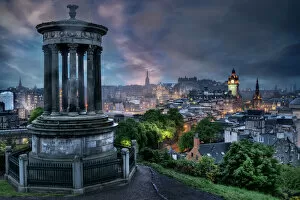 Domingo Leiva Travel Photography Gallery: Panoramic view of Edinburg, Scotland
