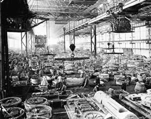 Panoramic View Of Interior Of Factory