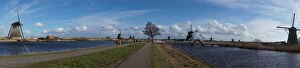 Images Dated 28th March 2016: Panoramic view on Kinderdijk, the Netherlands