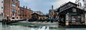 Images Dated 15th November 2013: Panoramic view of Squero di San Trovaso boatyard in Venice