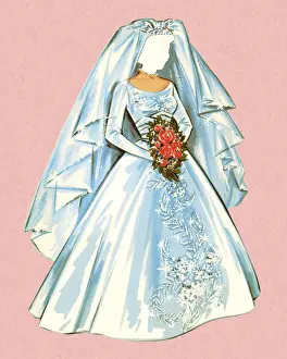 Adul Prints: Paper Doll Bride With no Face