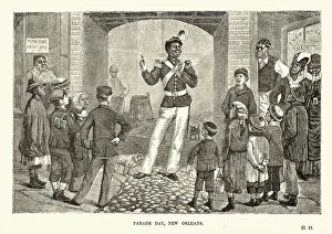 Images Dated 2nd October 2016: Parade Day, New Orleans, 1882