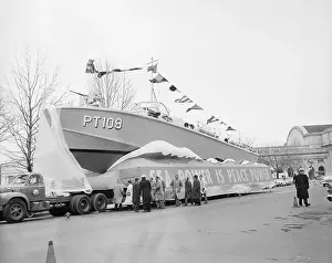 Parade Float Prints: Parade Float of President Kennedy's PT Boat
