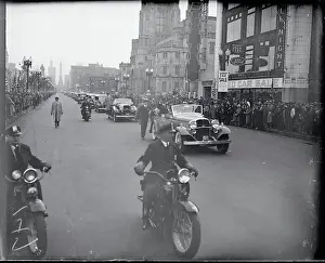 Indianapolis Prints: Parade for President Hoover on His Arrival
