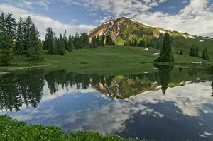 Images Dated 20th July 2011: Paradise Divide Lake and Cinnamon Mountain