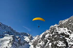 High Mountain Range Prints: Paraglider, Hollental or Hell Valley
