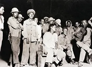 Bolivia Prints: Paraguayan Soldiers Enjoy Musical Break