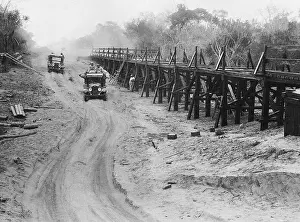 Paraguay Prints: Paraguayans Build Bridge on War Front