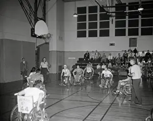 Bethesda Prints: Paraplegic Basketball Game