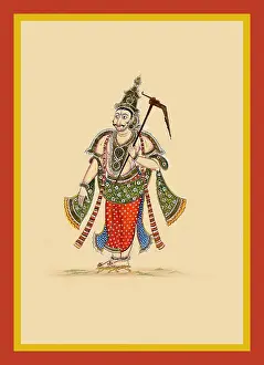 Emblem Prints: Paraśu Rama, with a forehead emblem