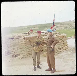 Nicosia Prints: Paratrooper Taking about Gunpost to Major