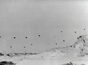 Parachute Prints: Paratroopers Landing on Crete