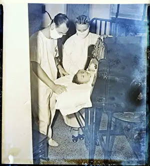 Parents Prints: Parents with Child in Iron Lung