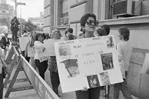 Aids Prints: Parents Picketing New York School Board