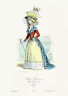 Modes et costumes historiques 1864 Collection: Paris Fashion of the 18th Century