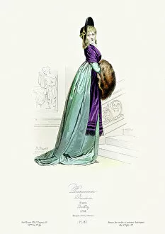 Modes et costumes historiques 1864 Gallery: Paris Fashion of the late 18th Century