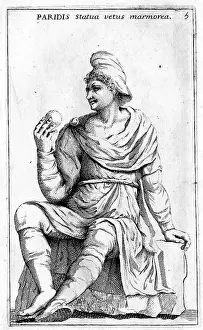 Decayed Prints: Paris, Peride, in Greek mythology the son of the Trojan king Priam and Hecabe