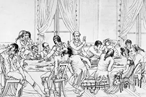 Casino Prints: Parisan Gambling House, 1799