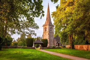 Images Dated 26th February 2016: The Parish Church of Saint Mary Lower Slaughter, Cotswolds, England