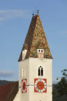 Churchtowers Prints: Parish church in Spitz, Wachau, Waldviertel, Lower Austria, Austria, Europe