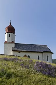 Images Dated 13th July 2013: Parish Church of St. Nicholas, Damuels, Bregenz Forest, Vorarlberg, Austria