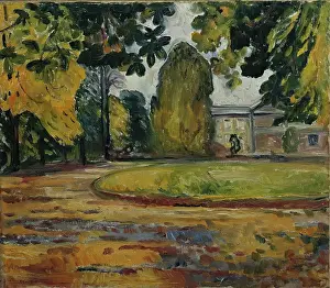 Prints of Park in Kösen, 1906. View of the spa park of Bad Kösen near Naumburg an der Saale. Munch was there 1906-07 to cure a nervous problem. Creator: Edvard Munch Where emotion becomes image, and every image speaks a thousand whispers.: Park In Kösen
