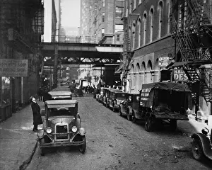 Everyday Scene Prints: Parked Cars Along La Salle Street