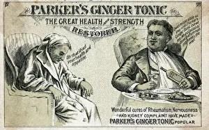 Soft Drink Prints: Parker's Ginger Tonic Advertisement