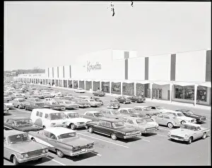 Parking Lot Prints: Parking Lot of Korvette Shopping Center