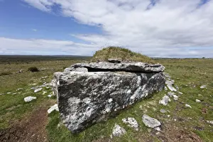 Historically Prints: Parknabinnia wedge tomb, Burren, County Clare, Ireland, Europe