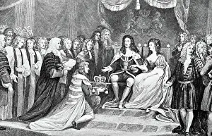 Parliament Prints: Parliament Crowning William And Mary