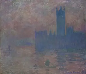 Poetry Prints: Parliament. London. Artist: Monet, Claude (1840-1926)