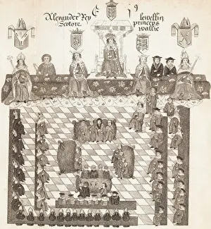Edward I Prints: Parliamentary Scene of Edward I