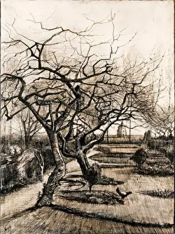 Prints of The Parsonage Garden at Nuenen in Winter. Found in the collection of Szepmuveszeti Muzeum, Budapest. (Photo by Fine Art Images/Heritage Images/Getty Images) Echoes of Genius: Timeless Reproductions of a Master’s Vision: The Parsonage Garden at Nuenen in Winter. Artist: Gogh, Vincent, van (1853-1890)