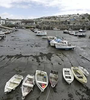 Partial view of the port of Prothleven at low tide, Cornwall, England, United Kingdom, Europe