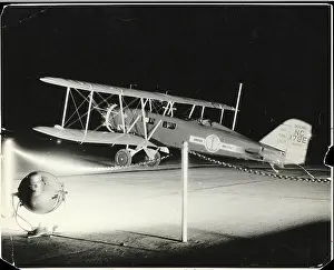 Airport Prints: Passenger and Mail Plane Awaiting Departure