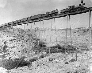 Passenger Car Prints: Passenger Train with Two Locomotives