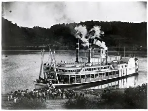 Madison Prints: Passengers Disembark From Steamboat