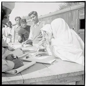 Passengers Filling Out Customs Forms