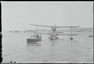 Passengers and Seaplane