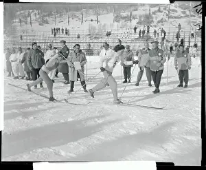 Passing The Baton in Olympic Ski Relay